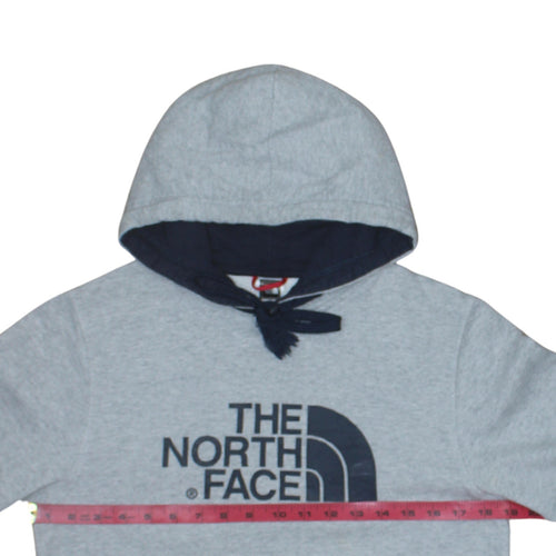 The North Face Men's Grey Pullover Hoodie XS Regular Fit Fleece