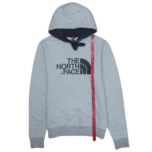 The North Face Men's Grey Pullover Hoodie XS Regular Fit Fleece