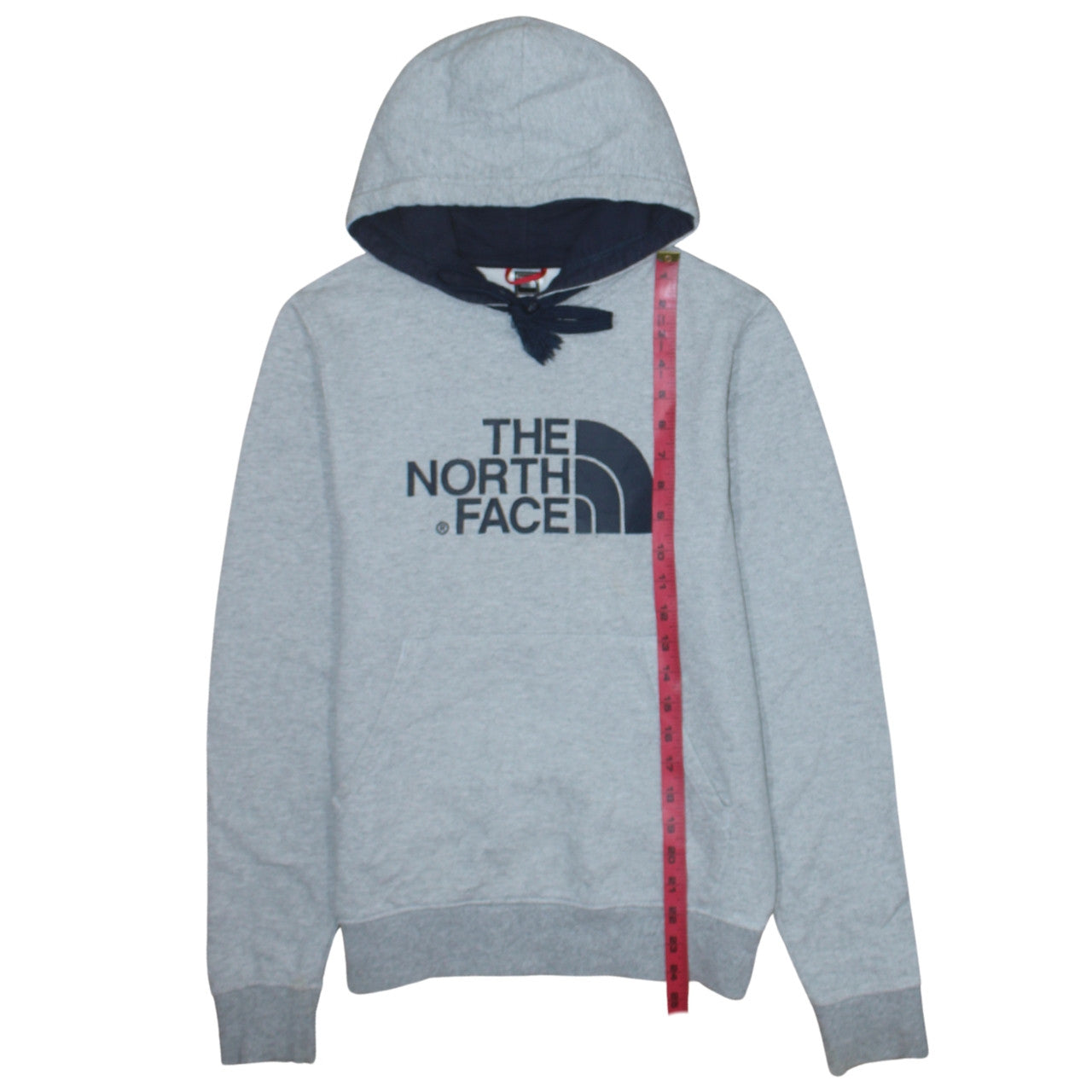 The North Face Men's Grey Pullover Hoodie XS Regular Fit Fleece