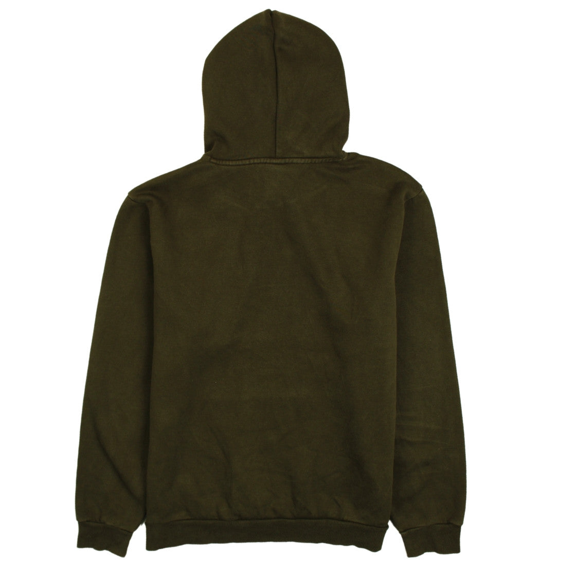 Puma Men’s Green Pullover Hoodie L Logo Fleece Kangaroo Pocket