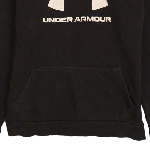 Under Armour Boys Black XL Pullover Hoodie with Logo Fleece ColdGear
