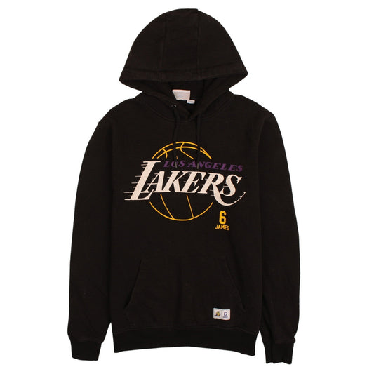 NBA Los Angeles Lakers LeBron James Black Hoodie Mens L Pullover Basketball