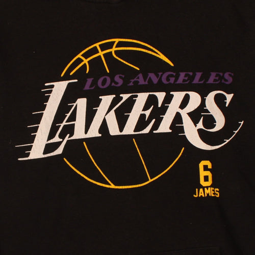 NBA Los Angeles Lakers LeBron James Black Hoodie Mens L Pullover Basketball