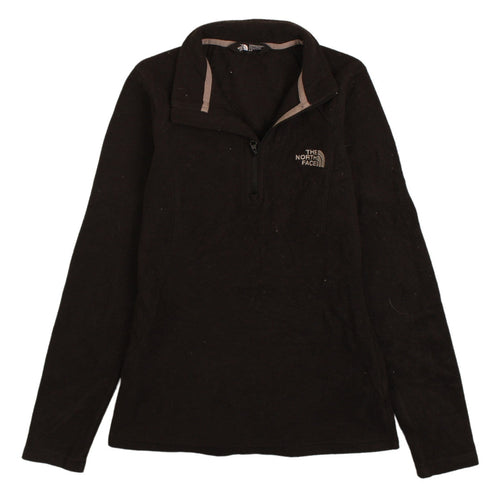 The North Face Womens Black S 1/4 Zip Fleece Pullover Sweatshirt