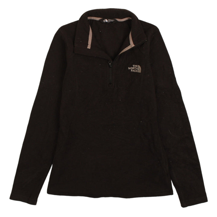 The North Face Womens Black S 1/4 Zip Fleece Pullover Sweatshirt