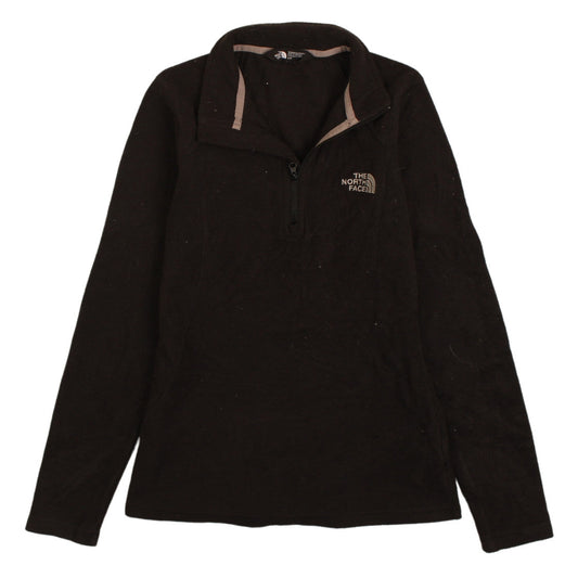 The North Face Womens Black S 1/4 Zip Fleece Pullover Sweatshirt