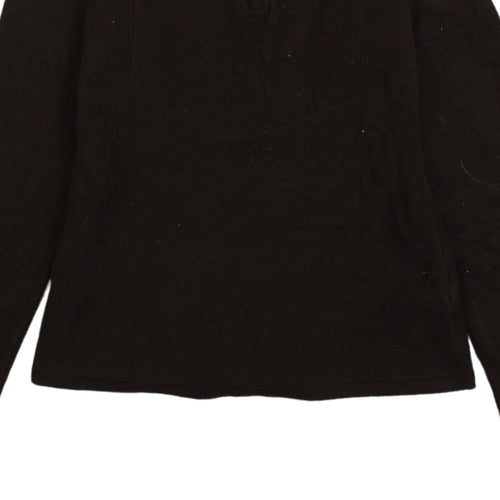The North Face Womens Black S 1/4 Zip Fleece Pullover Sweatshirt