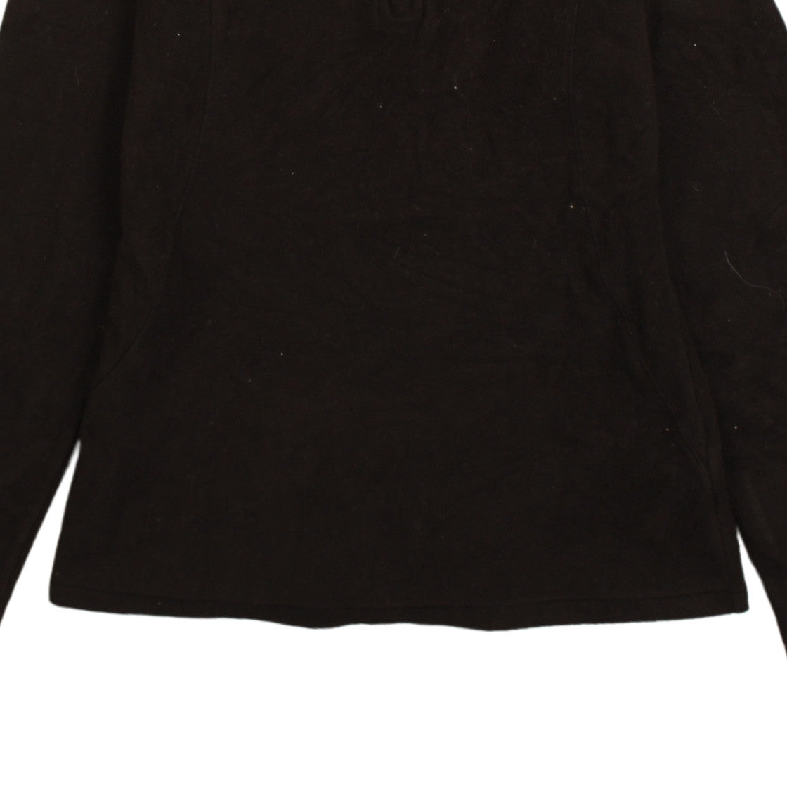 The North Face Womens Black S 1/4 Zip Fleece Pullover Sweatshirt