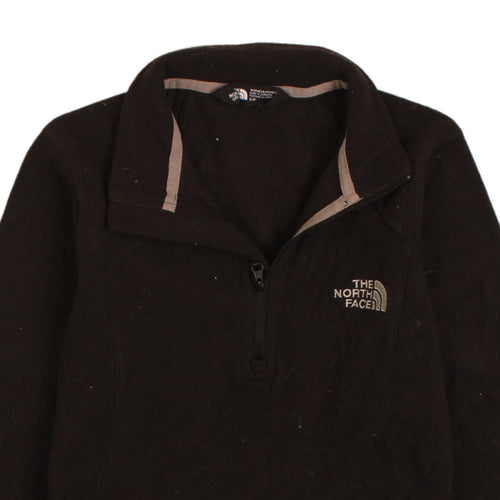 The North Face Womens Black S 1/4 Zip Fleece Pullover Sweatshirt