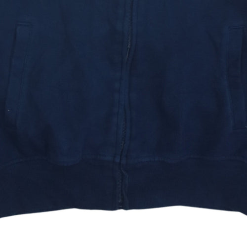 Ellesse Womens Navy Full Zip Hoodie Size UK 10 Cotton Blend