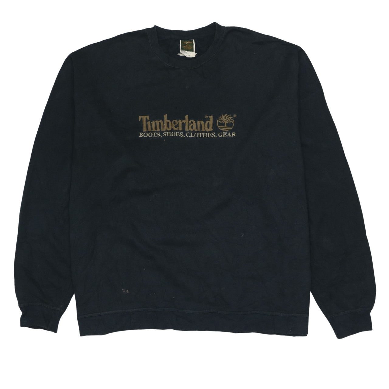 Timberland Men’s Black 2XL Pullover Logo Sweatshirt Classic Style