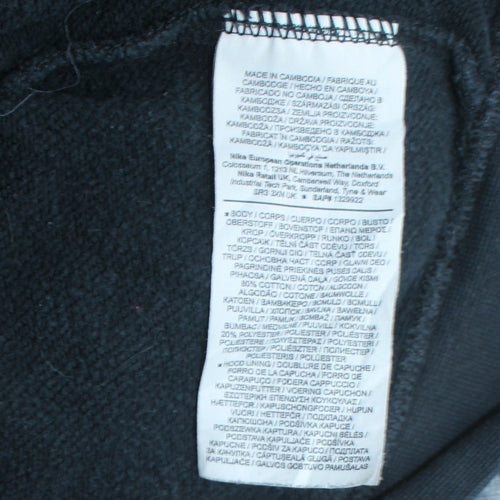 Nike Men's Blue Pullover Hoodie Small Fleece Logo Sweatshirt