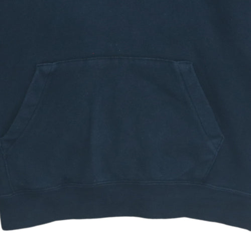 Nike Men's Blue Pullover Hoodie Small Fleece Logo Sweatshirt