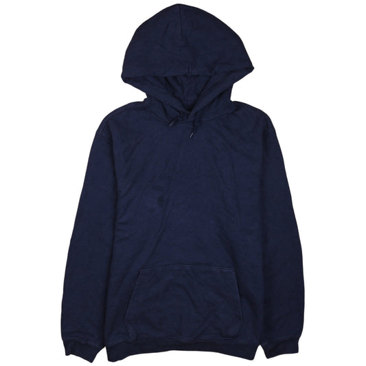 GAP Mens Blue Pullover Hoodie Medium Fleece Sweatshirt