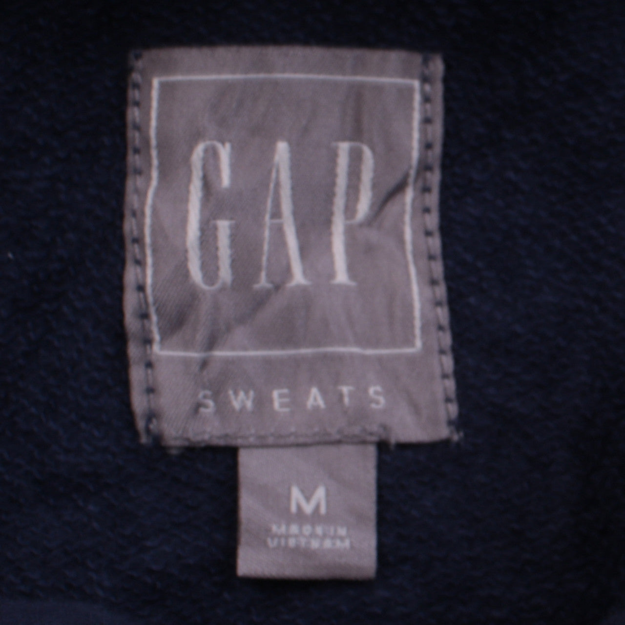 GAP Mens Blue Pullover Hoodie Medium Fleece Sweatshirt