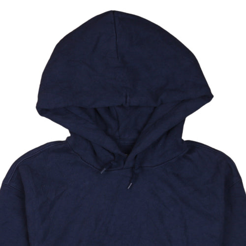 GAP Mens Blue Pullover Hoodie Medium Fleece Sweatshirt
