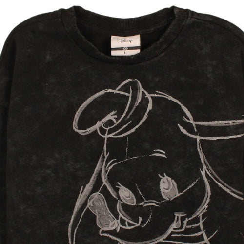 Disney C&A Women Black Dumbo Pullover Sweatshirt L