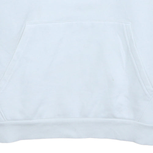 Puma Men's White Regular Fit Pullover Hoodie Size M