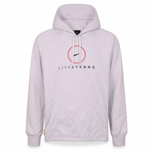 Nike Men's White Therma-Fit LIVESTRONG Pullover Hoodie Size M