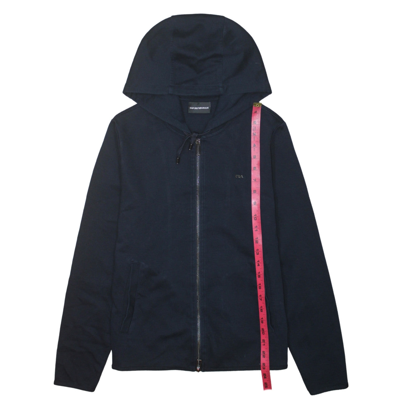 Emporio Armani Men's Blue Full Zip Hoodie Size L
