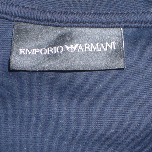 Emporio Armani Men's Blue Full Zip Hoodie Size L