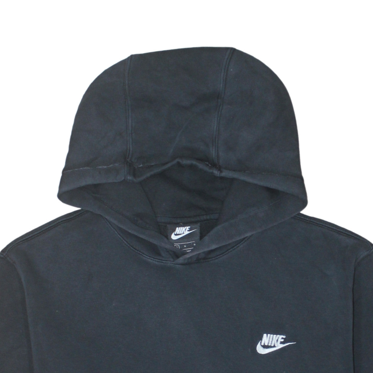 Nike Men's Black Pullover Hoodie L Fleece Sportswear Sweatshirt