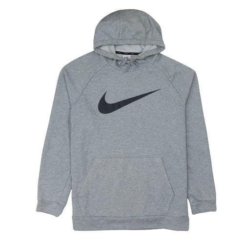 Nike Men's Grey Dri-Fit Pullover Hoodie Size L Sportswear