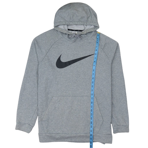 Nike Men's Grey Dri-Fit Pullover Hoodie Size L Sportswear