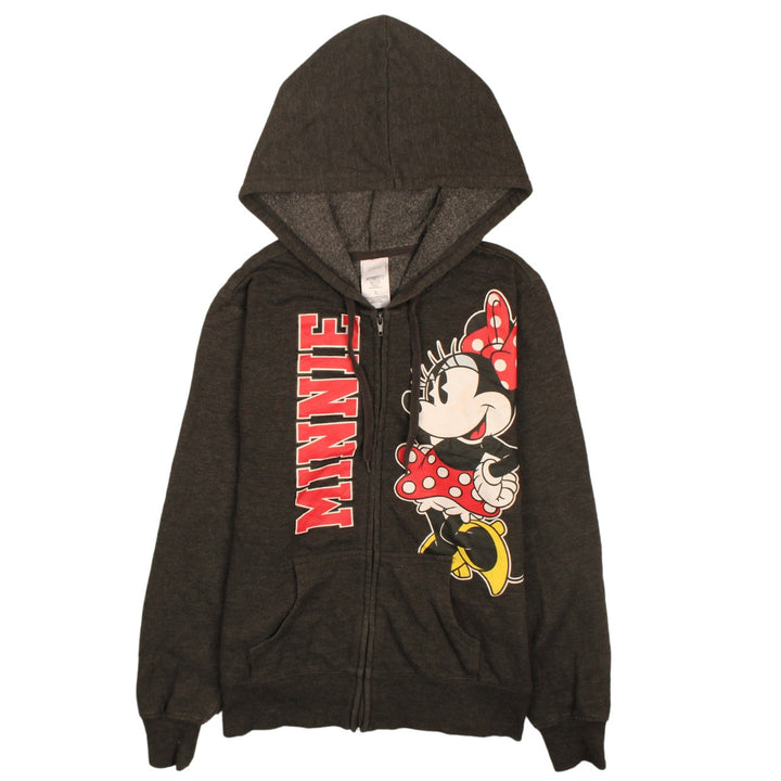 Disney Teens Black Minnie Mouse Full Zip Hoodie M