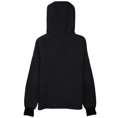 Adidas Boys Black Full Zip Hoodie Size 11-12 Years Hooded Fleece