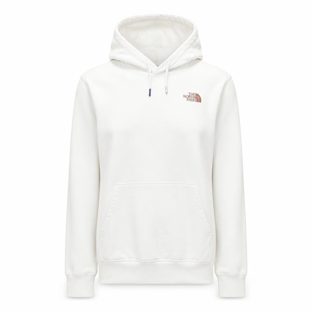 Front view of The North Face Women’s L Ivory Pullover Hoodie Cotton Blend