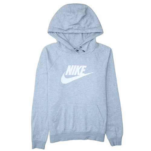 Nike Men's Grey Pullover Hoodie Small Cotton Blend Sportswear