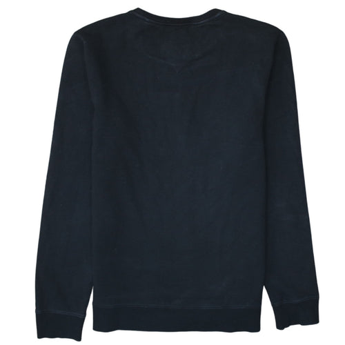 Guess Men's Black Logo Crew Neck Sweatshirt Size M Regular Fit