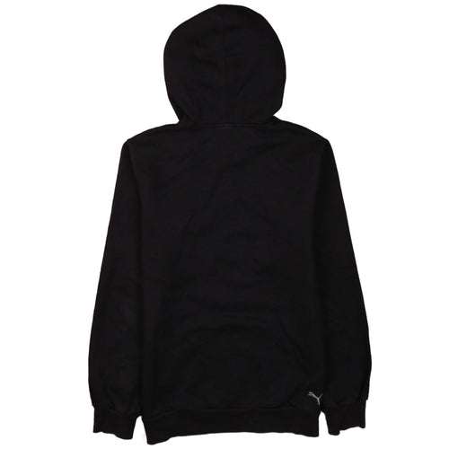 Puma Boys Black Size 12 Pullover Hoodie with Logo Detail