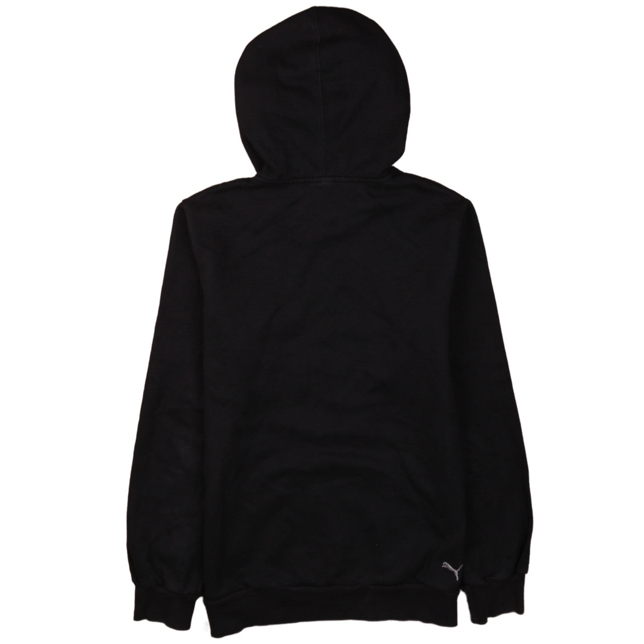 Puma Boys Black Size 12 Pullover Hoodie with Logo Detail