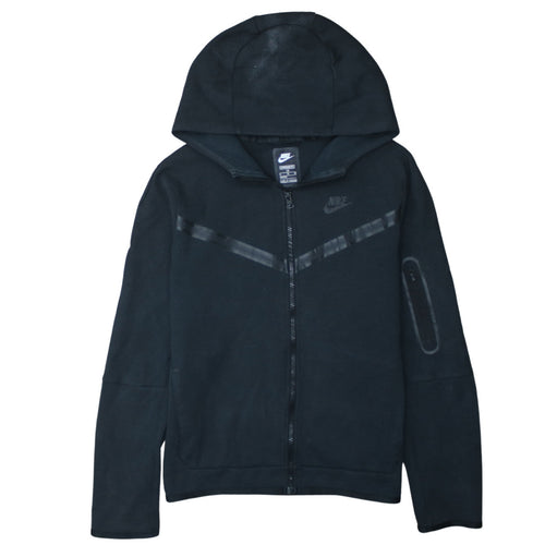 Nike Boys Black XL Full Zip Hoodie - Standard Fit Fleece Sweatshirt