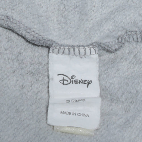 Disney Women's Grey Minnie Mouse Graphic Pullover Sweatshirt L