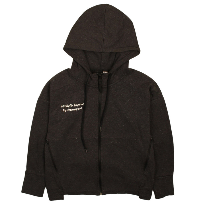 Adidas Womens Black Full Zip Hoodie Size S Embroidered Logo Casual
