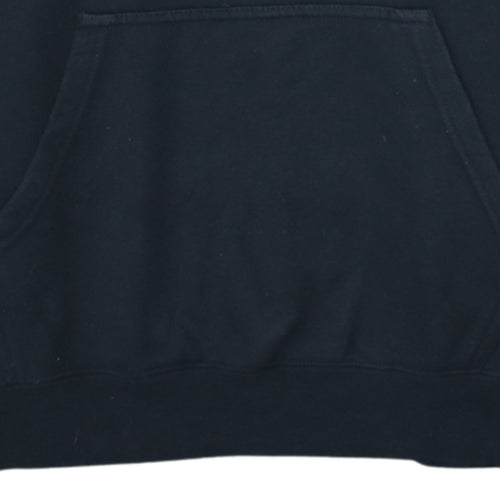 Champion Men's Black Pullover Hoodie Medium Fleece Logo Sweatshirt