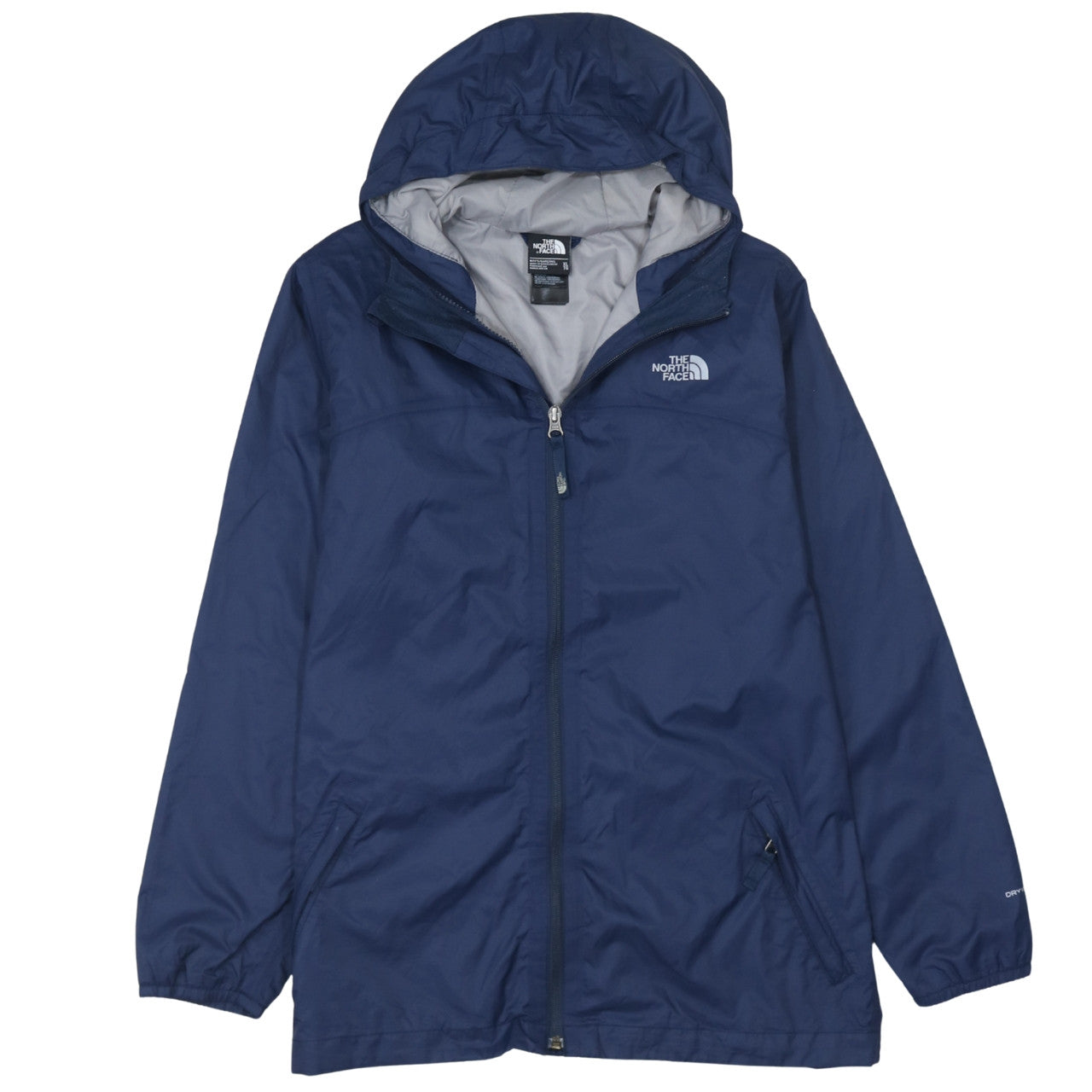 The North Face Boys Blue XL Waterproof Hooded Rain Jacket