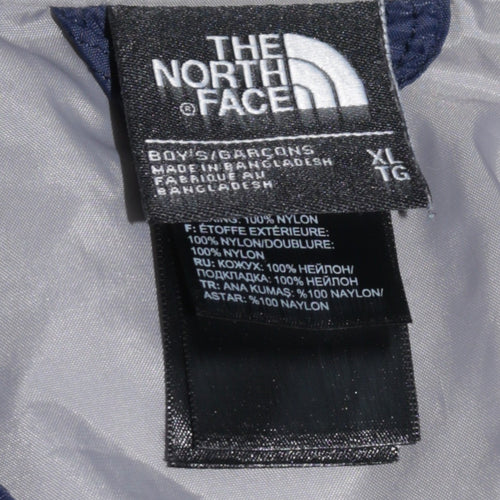 The North Face Boys Blue XL Waterproof Hooded Rain Jacket