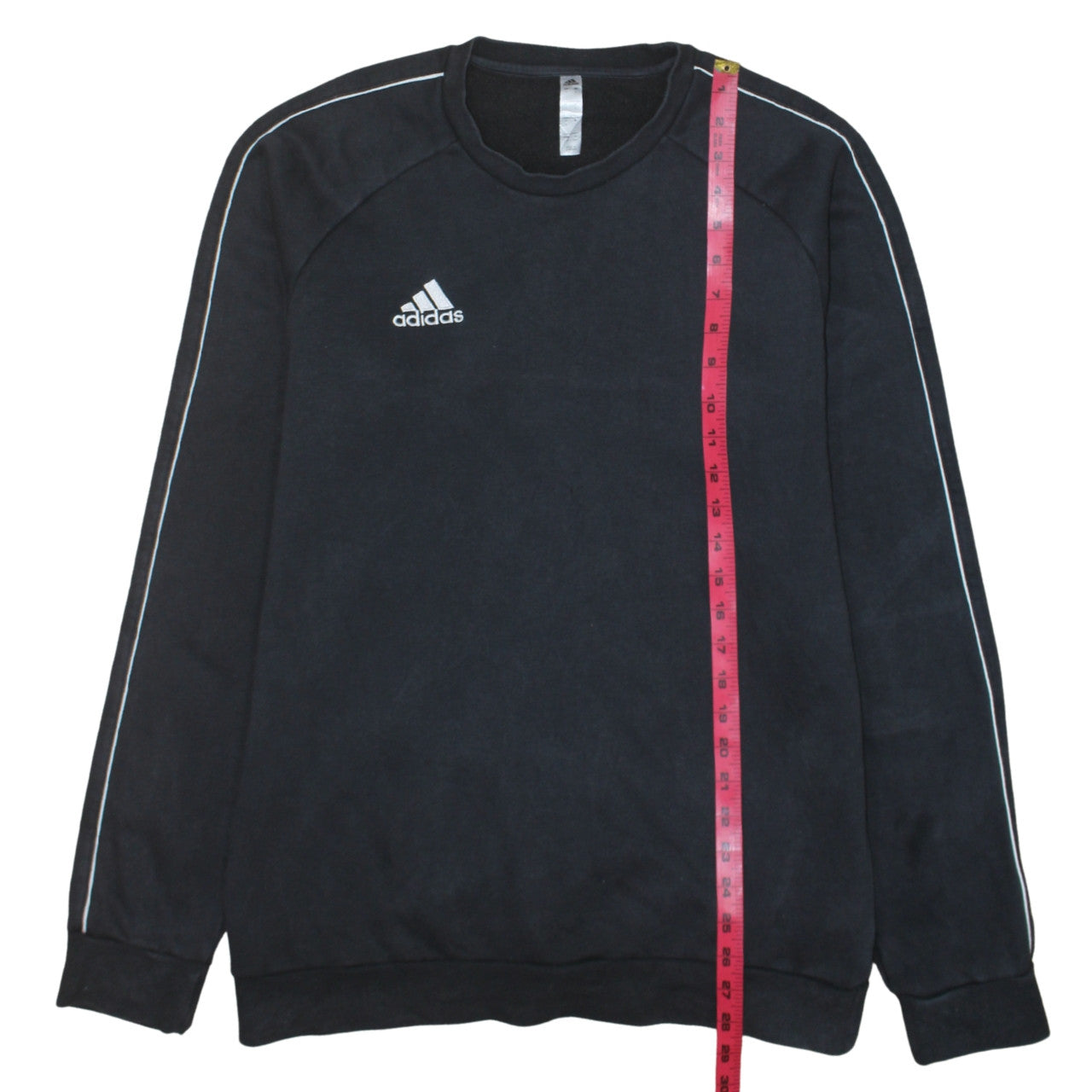 Adidas Men's Black Pullover Sweatshirt Medium Crew Neck Fleece