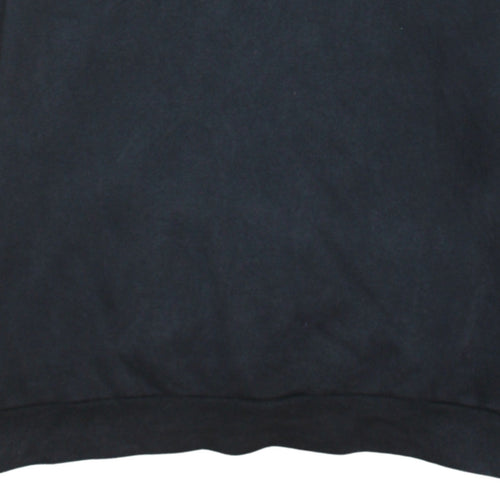 Adidas Men's Black Pullover Sweatshirt Medium Crew Neck Fleece