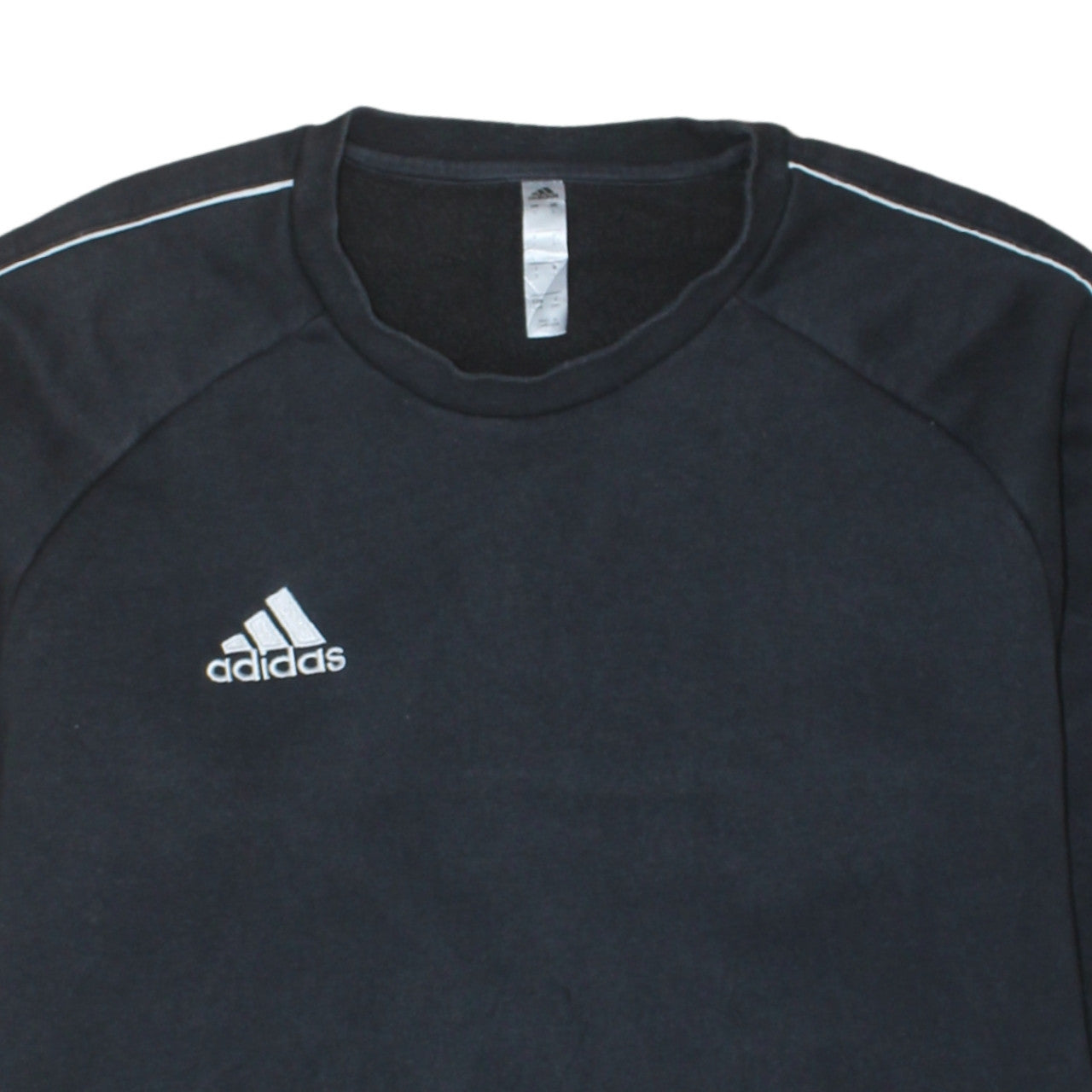 Adidas Men's Black Pullover Sweatshirt Medium Crew Neck Fleece