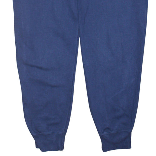 Nike Mens Blue Jogger Sweatpants S Regular Fit Fleece Cuffed Trousers