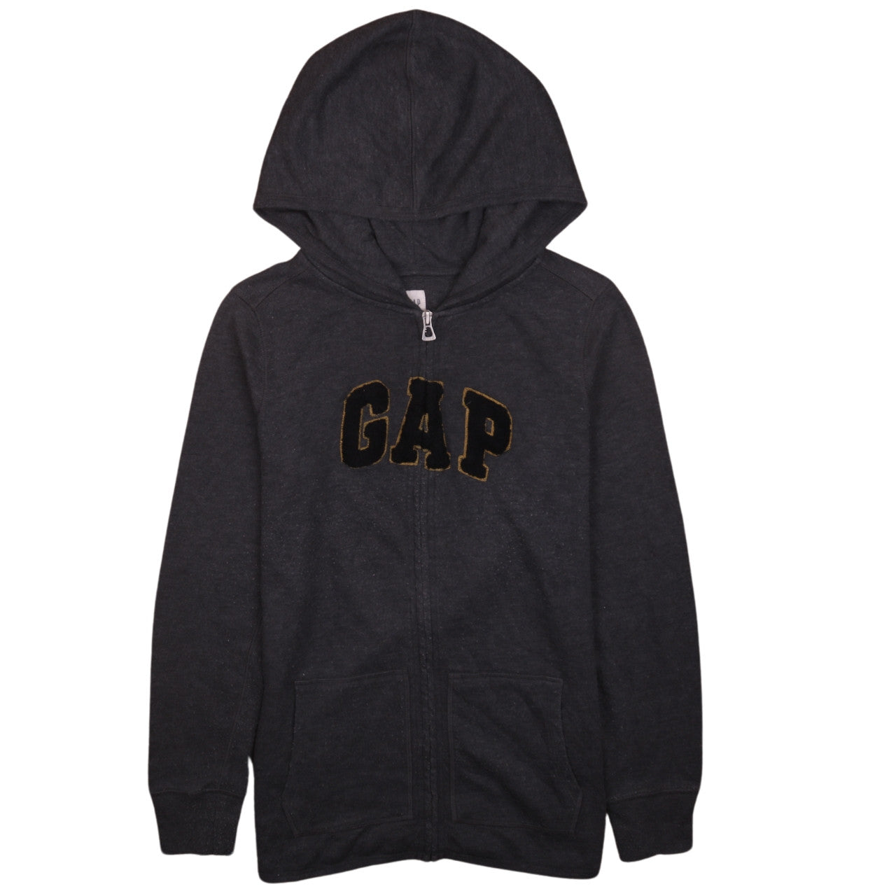 GAP Men's Black Full Zip Hoodie XS Regular Fit Fleece