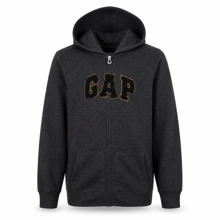 Gap Men's Black Full Zip Hoodie XS Regular Fit Fleece