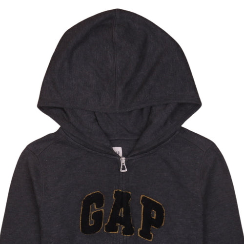 GAP Men's Black Full Zip Hoodie XS Regular Fit Fleece