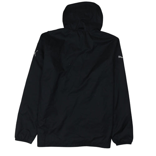 Puma Men's Black Hooded Windbreaker Jacket Size M