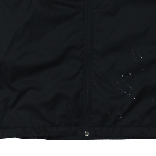 Puma Men's Black Hooded Windbreaker Jacket Size M